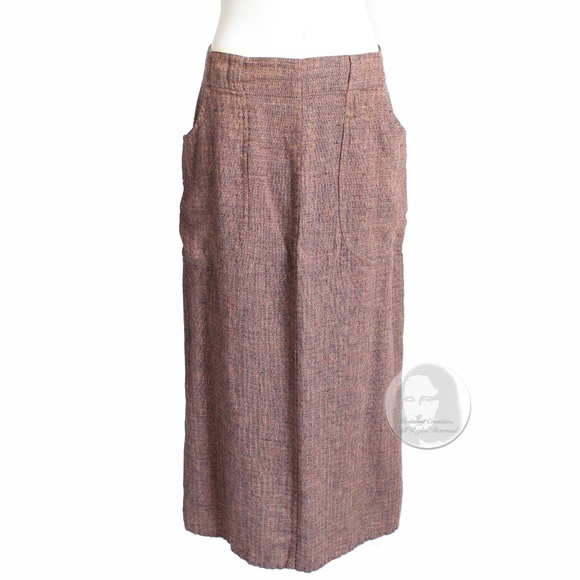 Flax Dresses & Skirts - FLAX Skirt Linen Long Side Vents Multicolor Casual Beach Size Small